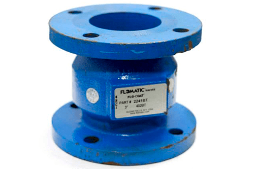 Check de retención vertical